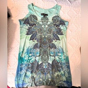 Paisley tank dress